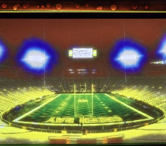 Green Bay Themed Card Display