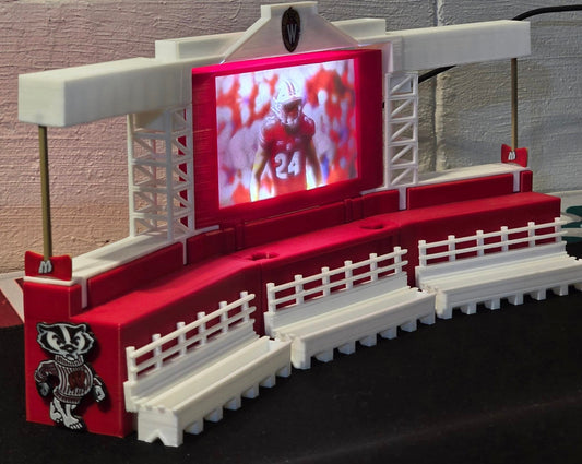 Wisconsin Themed Mini Stadium Card Display
