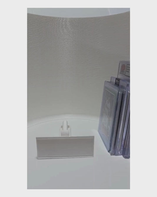 Self-Adjusting Spring Loaded Card Stand